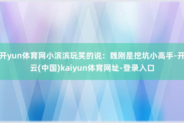 開yun體育網小濱濱玩笑的說：魏剛是挖坑小高手-開云(中國)kaiyun體育網址-登錄入口